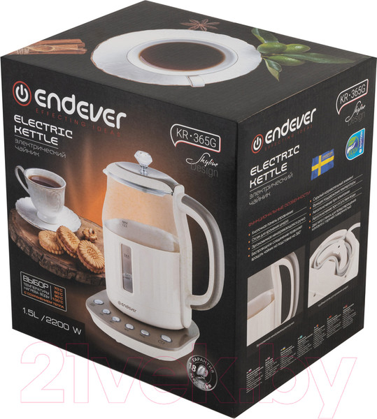 Изображение товара Электрочайник Endever Skyline KR-365G