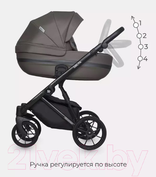 Изображение товара Детская универсальная коляска Riko Basic Delta Ecco 2 в 1 (12/мокко)