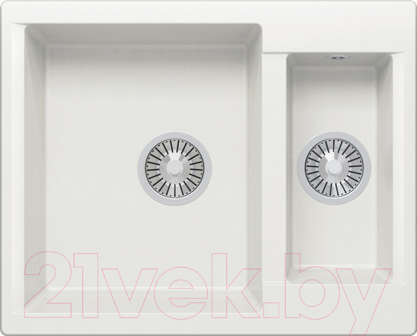 Изображение товара Мойка кухонная Polygran Brig-620 (белый хлопок)