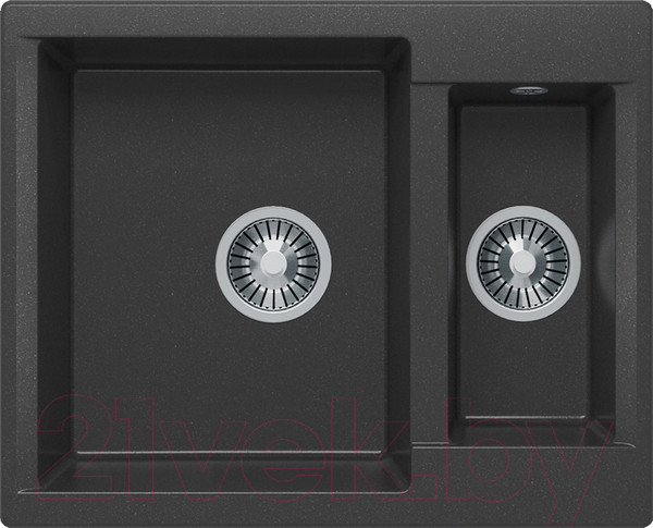 Изображение товара Мойка кухонная Polygran Brig-620 (черный)