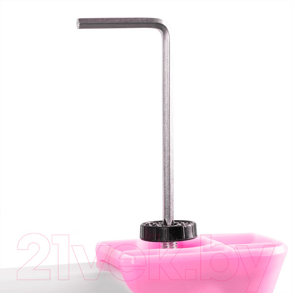 Изображение товара Парта+стул Anatomica Avgusta с ящиком и подставкой (белый/розовый)