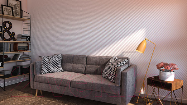 Изображение товара Гипсовая панель Polinka Консул К1 (500x500, белый)