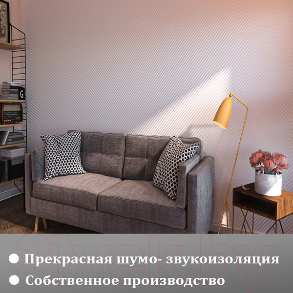 Изображение товара Гипсовая панель Polinka Консул К1 (500x500, белый)