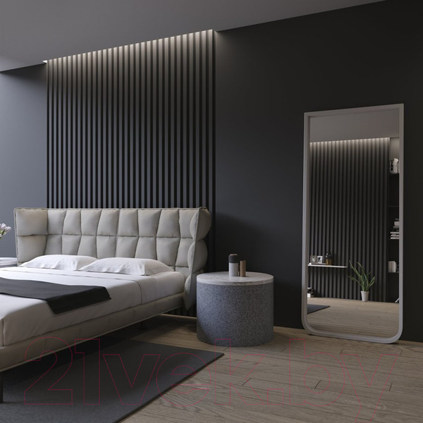 Изображение товара Гипсовая панель Polinka Рейки РК1 (500x500, белый)