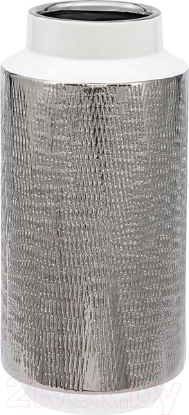 Изображение товара Ваза Вещицы Контраст Cha11-L (белый/серебристый)