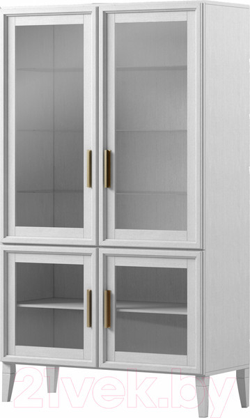 Изображение товара Шкаф с витриной Молодечномебель Charlie D-4 ВМФ-1503 (дуб оксфорд р)