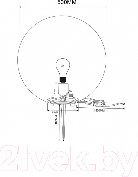 Изображение товара Светильник уличный Maytoni Erda O594FL-01W1