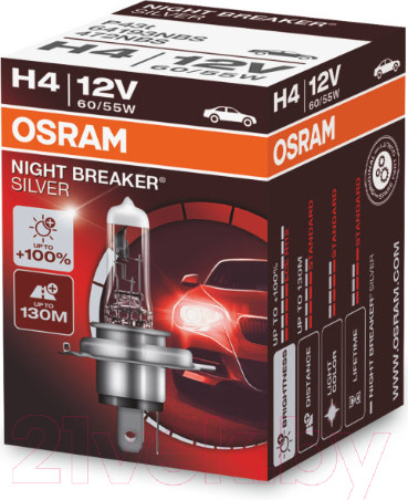 Изображение товара Автомобильная лампа Osram H4 64193NBS