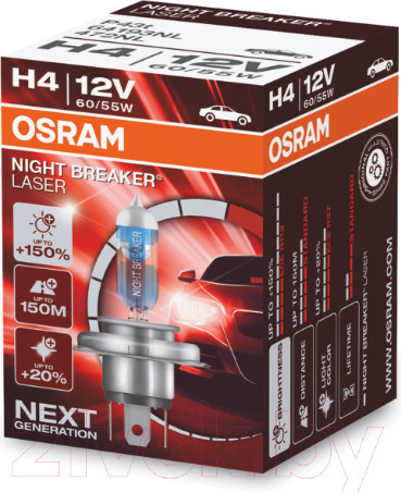 Изображение товара Автомобильная лампа Osram H4 64193NL
