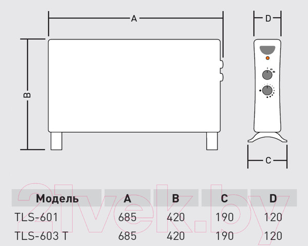 Изображение товара Конвектор Soler&Palau TLS-603 Т / 522683770 (с вентилятором)
