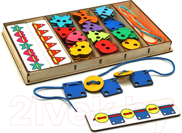 Изображение товара Развивающая игрушка Smile Decor Большой шнуровальный набор / Ш004