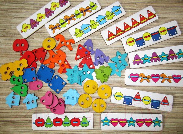 Изображение товара Развивающая игрушка Smile Decor Большой шнуровальный набор / Ш004