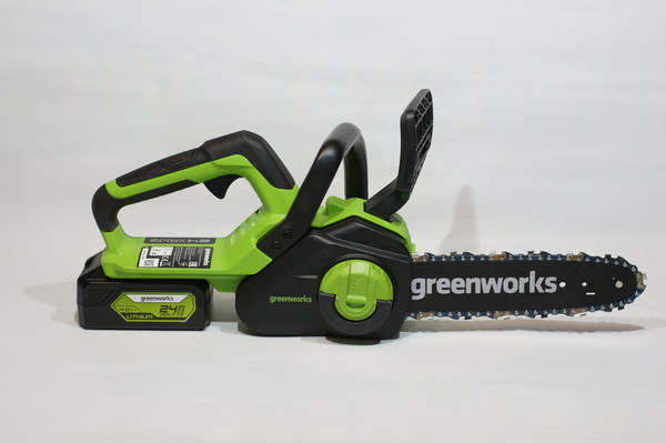 Изображение товара Пила цепная аккумуляторная Greenworks G24CS25K2 24V 25см / 2007707UA (c АКБ 2Ач и ЗУ)
