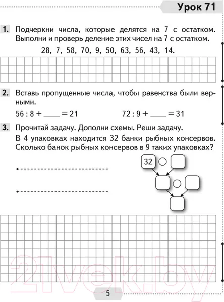 Изображение товара Рабочая тетрадь Аверсэв Математика. 3 класс. Часть 2 (Муравьева Г.Л.)