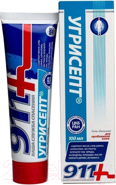 Изображение товара Гель для лица 911 Угрисепт (100мл)