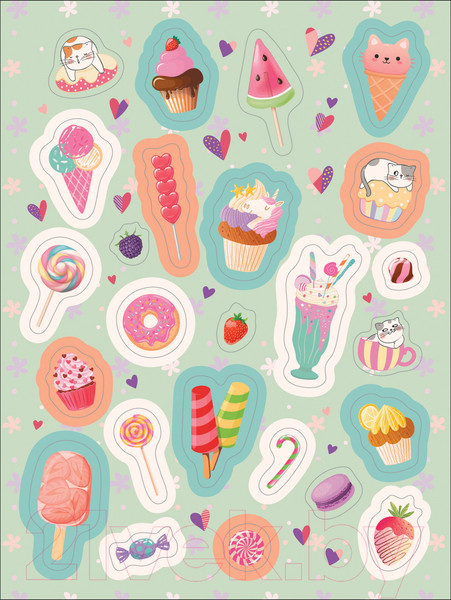 Изображение товара Набор наклеек Росмэн 100 наклеек. Самые вкусные наклейки / 4680274046988 (Котятова Н.И.)