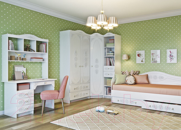 Изображение товара Письменный стол ДСВ МС Ki-Ki СТД 1070.1 (белый)