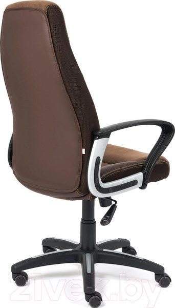 Изображение товара Кресло офисное Tetchair Inter кожзам/флок/ткань (коричневый)