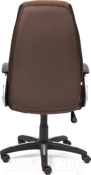 Изображение товара Кресло офисное Tetchair Inter кожзам/флок/ткань (коричневый)