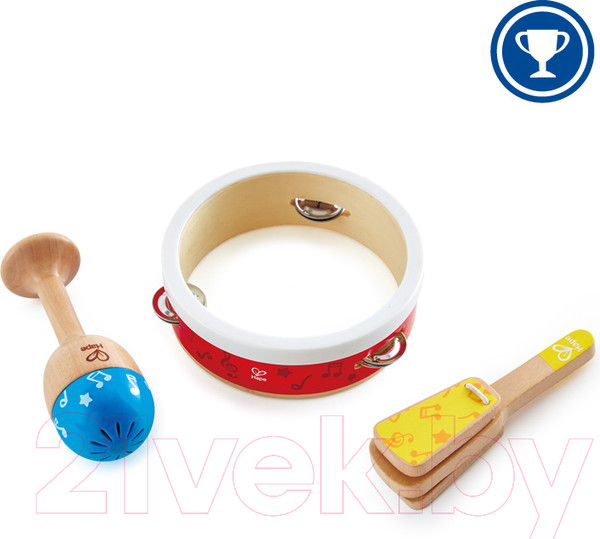 Изображение товара Музыкальная игрушка Hape Набор перкуссионных инструментов / E0615_HP