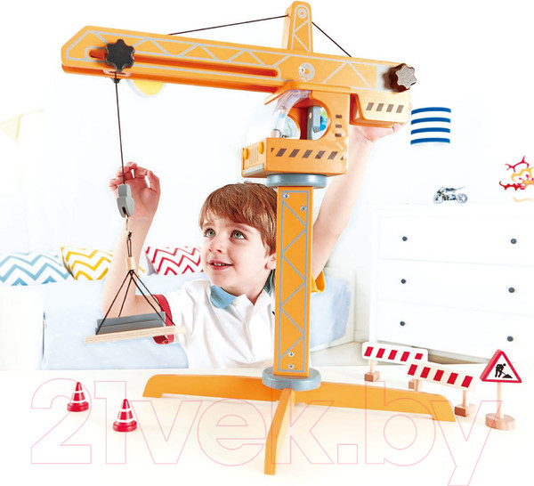 Изображение товара Кран игрушечный Hape Большой подъемный / E3011_HP