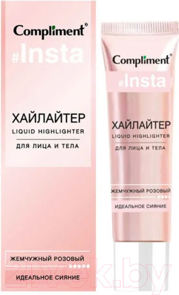 Изображение товара Хайлайтер Compliment Для лица и тела жемчужный розовый (35мл)