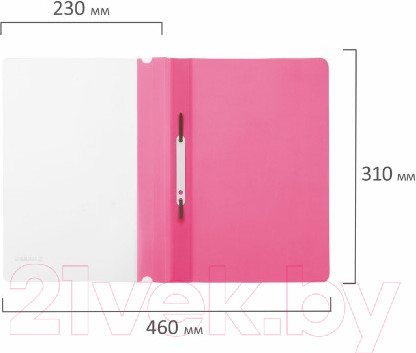 Изображение товара Папка для бумаг Brauberg 228672 (розовый)