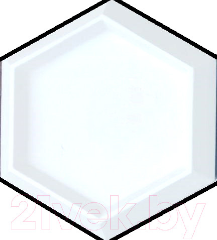 Изображение товара Декоративный камень гипсовый Polinka Гексагон Г3 Элемент (235x205x20-30, белый/под покраску)