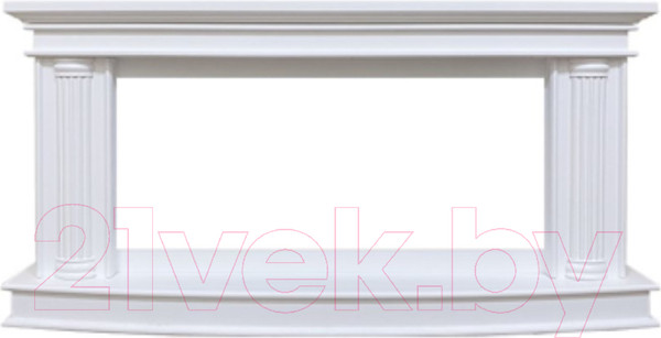 Изображение товара Портал для камина Смолком Deli V42 (бьянко белый)
