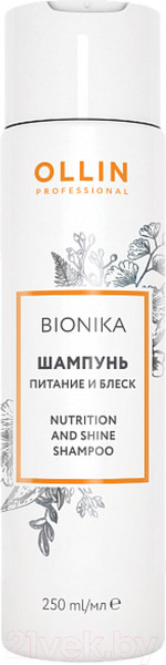 Изображение товара Шампунь для волос Ollin Professional BioNika Питание и блеск (250мл)