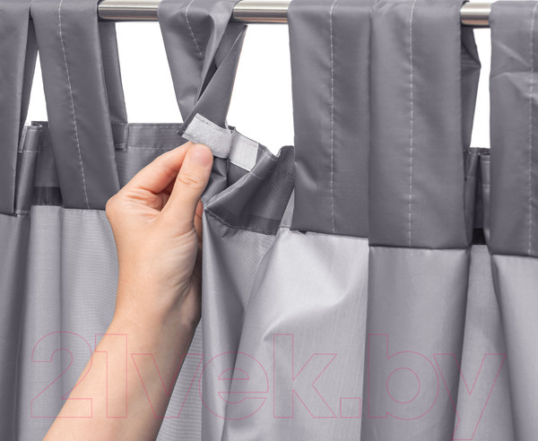 Изображение товара Штора для террасы Nivasan H1.UP+L-3 (140x220, графит)