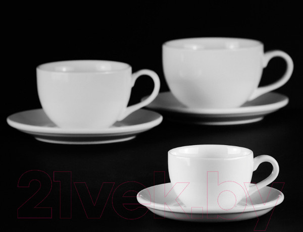 Изображение товара Чашка с блюдцем Chan Wave Classic Шоко фк876