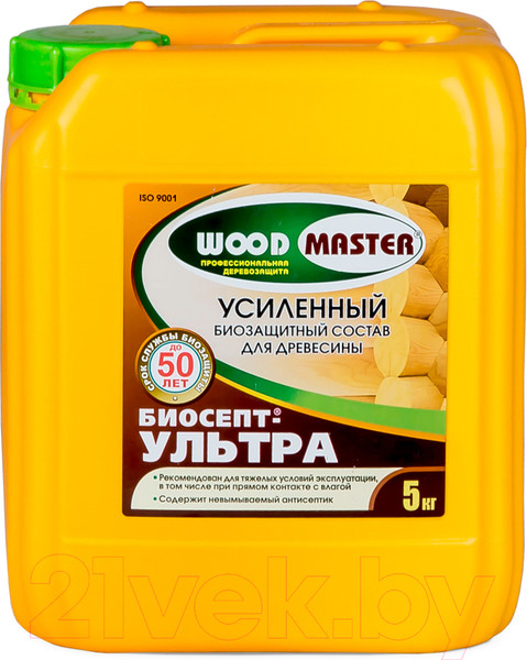 Изображение товара Защитно-декоративный состав WoodMaster Биосепт Ультра (5кг)
