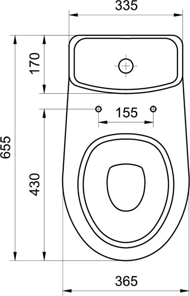 Изображение товара Унитаз напольный Santeri Грация 1P2103S0000BF