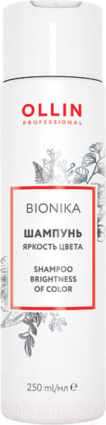 Изображение товара Шампунь для волос Ollin Professional BioNika Яркость цвета (250мл)