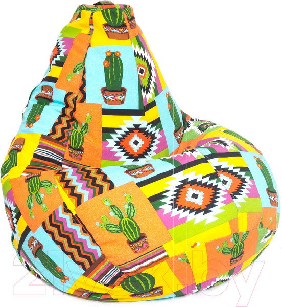 Изображение товара Бескаркасное кресло Flagman Груша Мега XXXL Г3.4-45 (кактус)