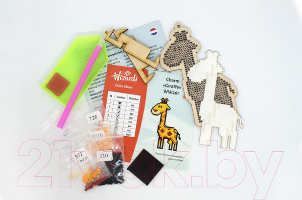 Изображение товара Набор алмазной вышивки Wizardi Бобр-Строитель / WWP262