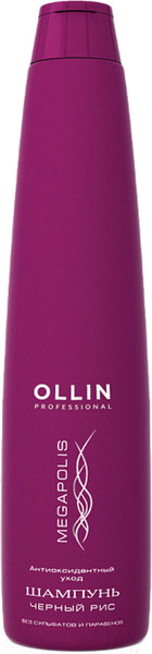 Изображение товара Шампунь для волос Ollin Professional Megapolis на основе черного риса (400мл)