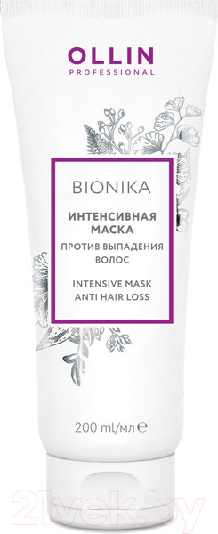 Изображение товара Маска для волос Ollin Professional BioNika Интенсивная против выпадения волос (200мл)