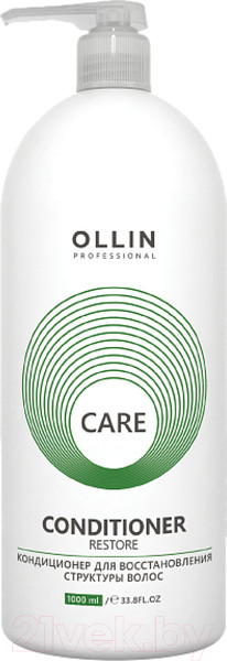 Изображение товара Кондиционер для волос Ollin Professional Care для восстановления структуры волос (1л)