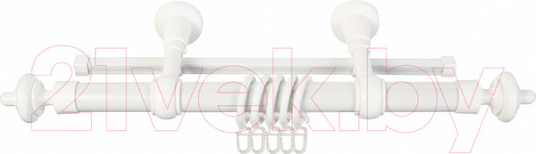 Изображение товара Карниз для штор АС ФОРОС А D28 металл/пластик (3м, белый)