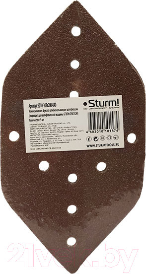 Изображение товара Шлифлист Sturm! 9010-108X208-040 (5шт)