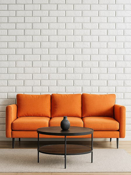 Изображение товара Панель ПВХ Lako Decor Самоклеящаяся 70x77(5мм) / LKD-02-04-02 (белый с серебром)