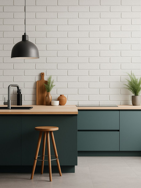 Изображение товара Панель ПВХ Lako Decor Самоклеящаяся 70x77(5мм) / LKD-02-04-02 (белый с серебром)