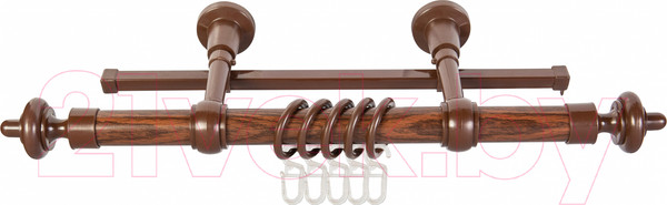 Изображение товара Карниз для штор АС ФОРОС А D28 металл/пластик (1.4м, орех)