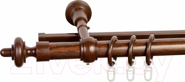 Изображение товара Карниз для штор АС ФОРОС А D28 металл/пластик (1.4м, орех)