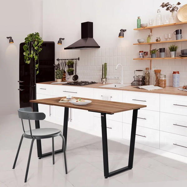 Изображение товара Обеденный стол Millwood Уэльс Л18 120x70 (дуб табачный крафт/металл черный)