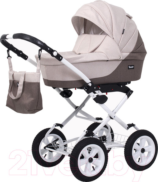 Изображение товара Детская универсальная коляска Rant Siena Classic 2 в 1 (02, коричневый/бежевый)