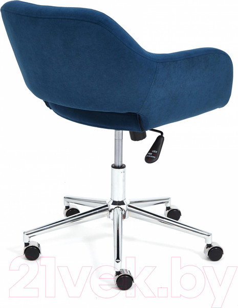Изображение товара Кресло офисное Tetchair Modena хром/флок (синий 32)