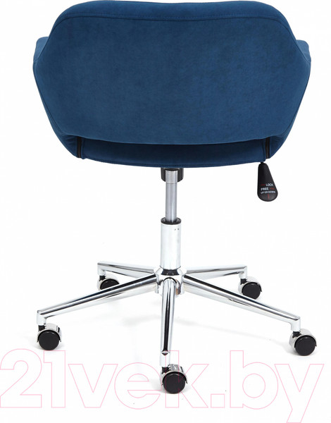 Изображение товара Кресло офисное Tetchair Modena хром/флок (синий 32)